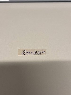 Close-up of a handwritten label on a plain surface: "Don 2004 Varna." Likely a vintage or archival tag from Bulgaria’s Black ...