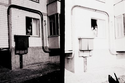 Here's a description of the image, adhering to your specified format and constraints: Exterior view of a building facade with...