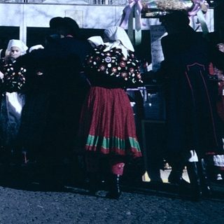 Traditional folk festival with costumed performers.