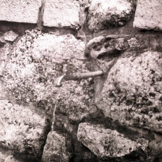 Stone wall with "PITNA" branding on top.