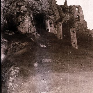 Ruins of an ancient stone fortress.
