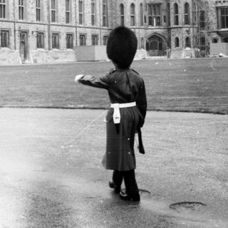 Guardian at Buckingham Palace courtyard.