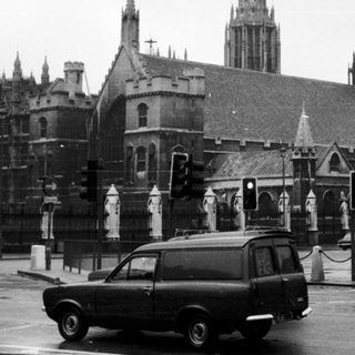Historic Westminster buildings and Parliament Square.