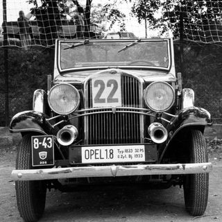 Vintage Opel 1.8-liter race car from 1933.
