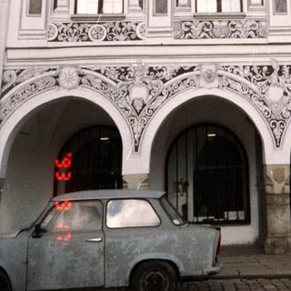 Baroque-style European building with ornate facade.