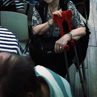 Group gathering at a festive indoor event.