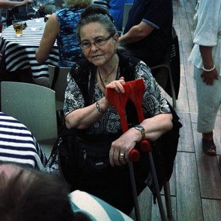 Group gathering at a festive indoor event.