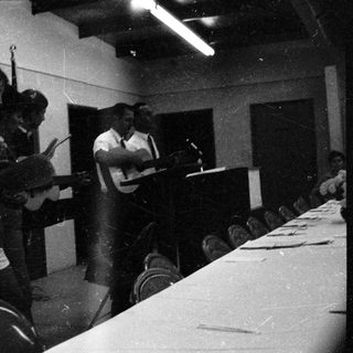 Group of people in a meeting or conference room.