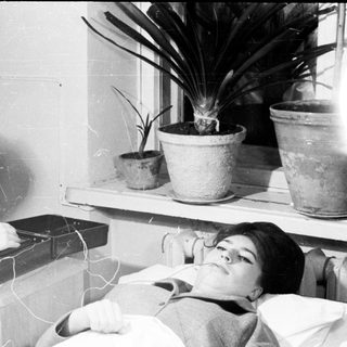 Medical procedure involving electroconvulsive therapy session.