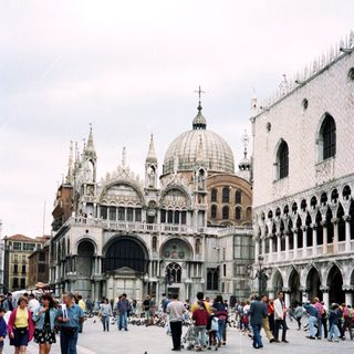 Venice Piazza San Marco with St. Mark's Basilica.