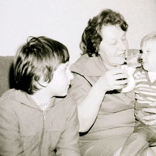 Family enjoying a moment together indoors.