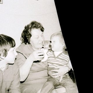 Family enjoying a moment together indoors.