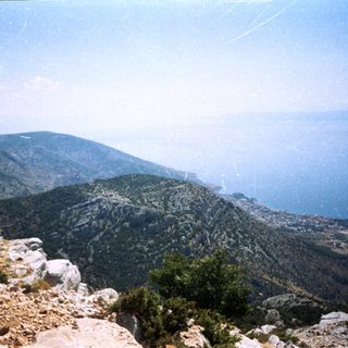 Stunning coastal mountain and sea view.