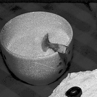 Baked cake with white frosting and dark decor.