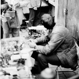 Artisans working in a traditional workshop.