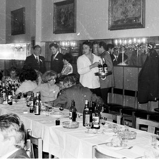 Formal dinner event with wine service.