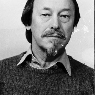Black-and-white portrait of a man with mustache and beard.