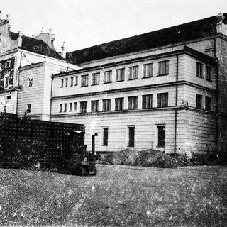 Historic building with classical architectural features.