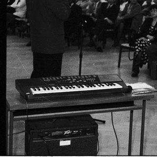 A speaker addresses an audience during a formal indoor event.