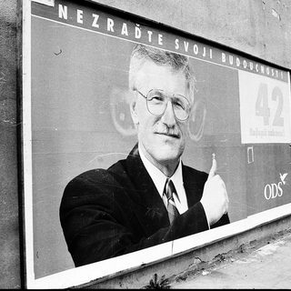 Political campaign poster for candidate ODS.