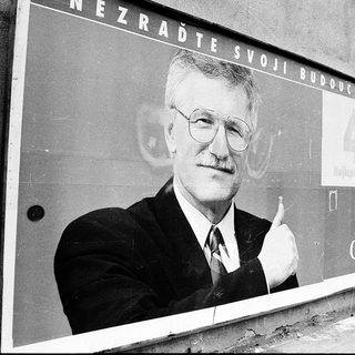 Political campaign poster for ODS candidate.