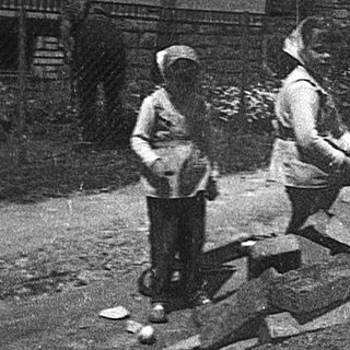 Post-war reconstruction: debris clearance and barrier construction.