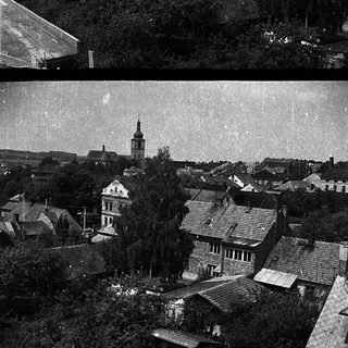 Historic town views with church towers and traditional architecture.