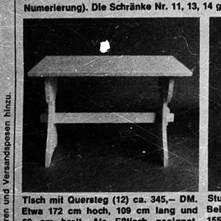 Vintage furniture catalog from Kiefernhövel, 1970s.