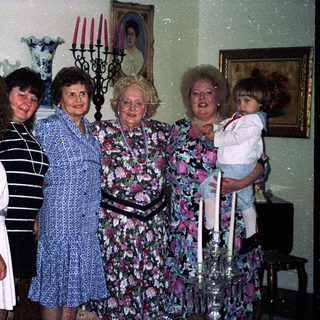 Family group portrait from the 1990s.