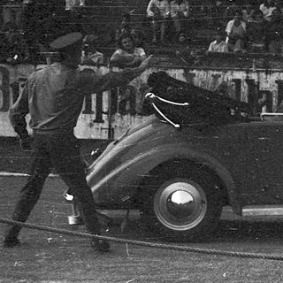 Classic car race or exhibition event.