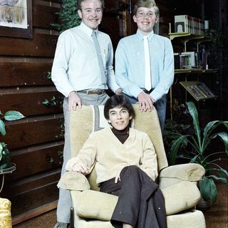 Family portrait from the 1970s or 1980s.