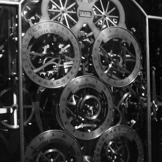 Mechanical astronomical calculating device.