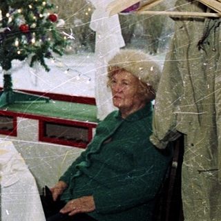 Chinese restaurant interior during winter with festive decorations.