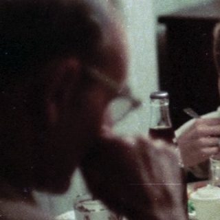 Family gathering at a dinner table.