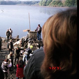 Traditional fishing demonstration on a lake.