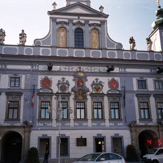 Baroque-style historic building with ornate facades.