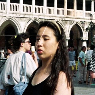 People near Doge's Palace in Venice, Italy.