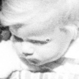 Baby in a stroller being pushed along a path.