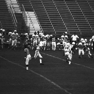 American football players in action during a game.
