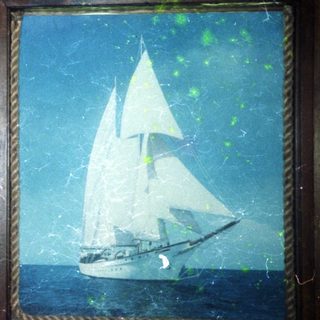 Maritime paintings: sailing ships on rough and calm seas.