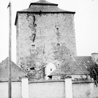 Old stone watchtower with visible wear.