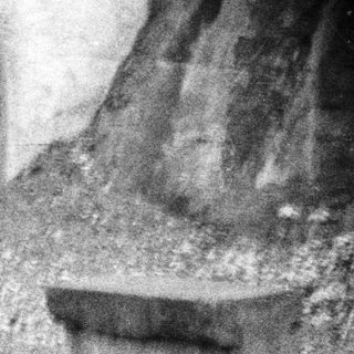 Ruined stone structure, possibly a staircase or archway.