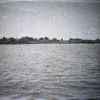 Body of water with a distant tree line.