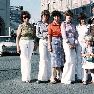 Family group photo from the 1970s or 1980s.