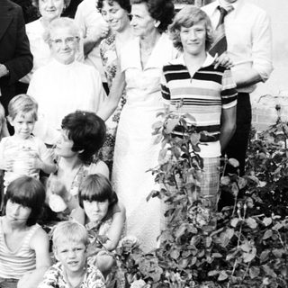 Family group photo from the late 20th century.