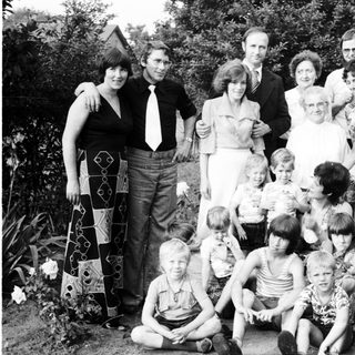 Family group photo from the late 20th century.