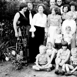 Family group photo from the 1970s–1980s.