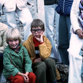 Family group photo from the 1970s or 1980s.