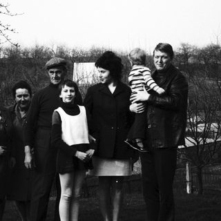 Family group photo from the 1960s-1970s era.