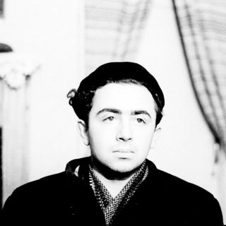 Young man in vintage portrait style.